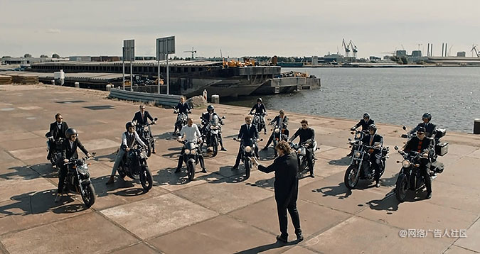 绅士骑行公益组织宣传活动 摩托车交响乐