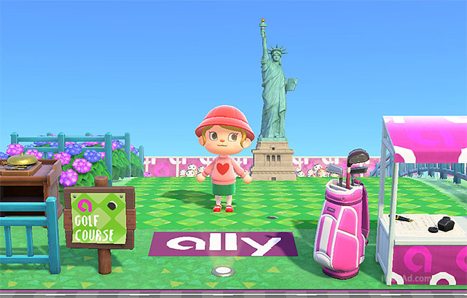 美国Ally银行动物之森创意活动