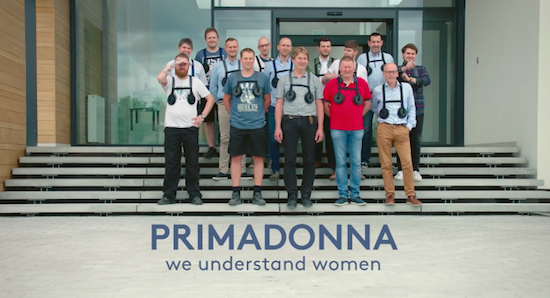 比利时大码内衣品牌PrimaDonna创意营销 男性E罩杯日