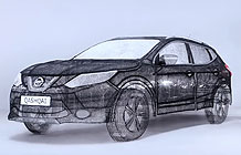 尼桑汽车技术营销 用3D打印打造一辆车