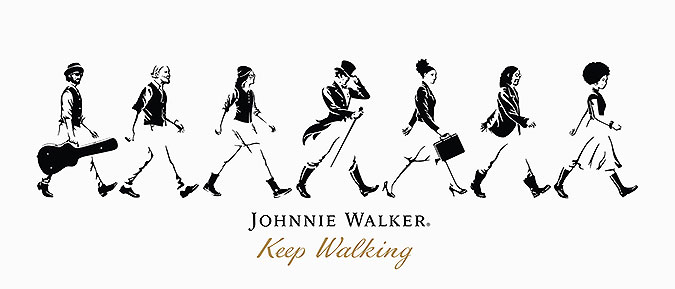Johnnie Walker创意广告 要走一起走
