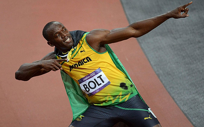 飞人尤塞恩·博尔特(usain bolt,现世界田径短跑100米,200米的世界