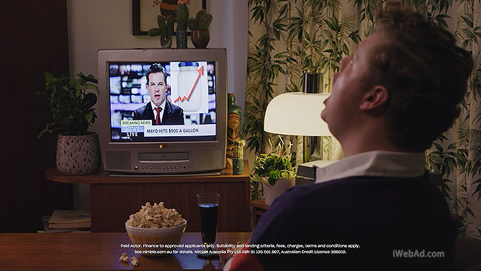 线上金融公司Nimble幽默广告 掉下巴的比尔