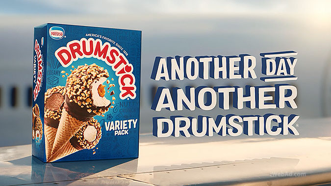 冰淇淋品牌Drumstick2024超级碗广告 空中救援