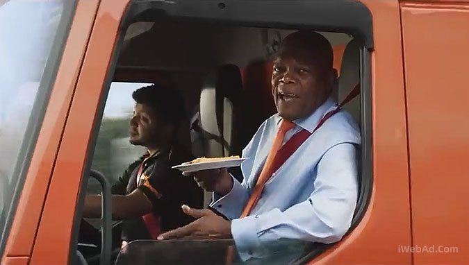 英国老牌面包品牌Warburtons邀请大卡塞缪尔杰克逊广告代言 真假面包